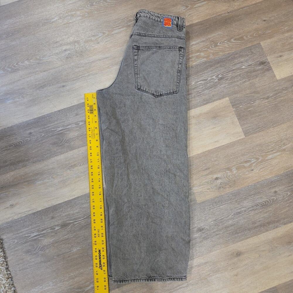 Empire Relax Black Loose Fit Men’s Denim Jeans 34x29 Skate Street Wear Hip Hop
